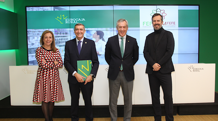 Eurocaja Rural y FEFCAM firman un convenio para fortalecer el sector farmacéutico en Castilla-La Mancha